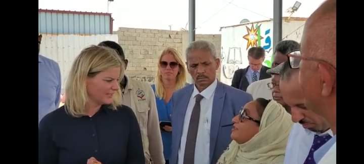 وزيره الخارجية للتنمية الهولندية تزور مخيم الرباط بلحج