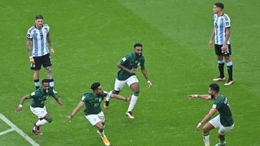 بهدفي الشهري والدوسري ..  السعودية تضرب الأرجنتين في فوز تاريخي في مونديال كأس العالم
