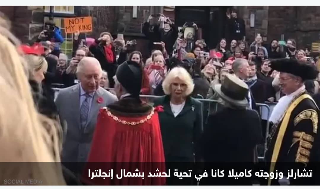 بالفيديو.. احتجاز رجل ألقى البيض على الملك تشارلز