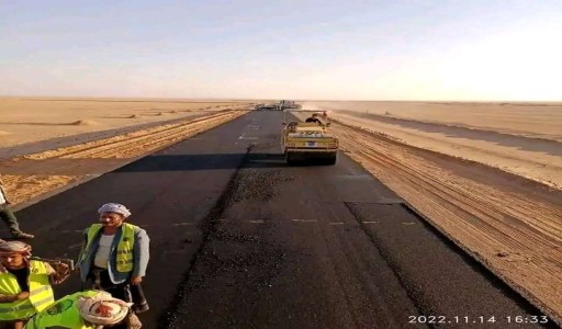 أعمال التأهيل تتواصل في طريق - العبر - عتق