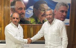 ناشر يلتقي رئيس العلاقات الدولية بالحزب الشيوعي الكوبي