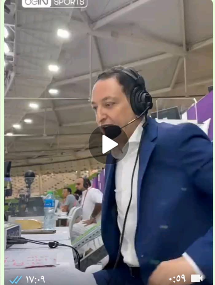 شاهد بالفيديو .. فرحة عارمة للمعلق المغربي بمباراة كندا والمغرب 