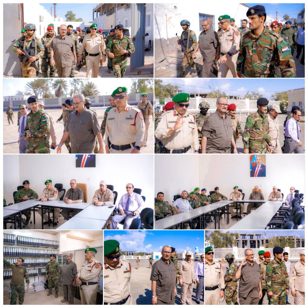 الجعدي  يتفقد سير العمل بالمقر العام لقيادة قوات الحزام الأمني بالعاصمة عدن