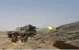 عقب مقتل جندي.. مدفعية القوات الجنوبية تقصف مواقع مليشيا الحوثي في جبهة حبيل حنش