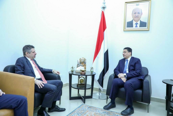 بن مبارك يبحث مع السفير الأمريكي جهود إحلال السلام