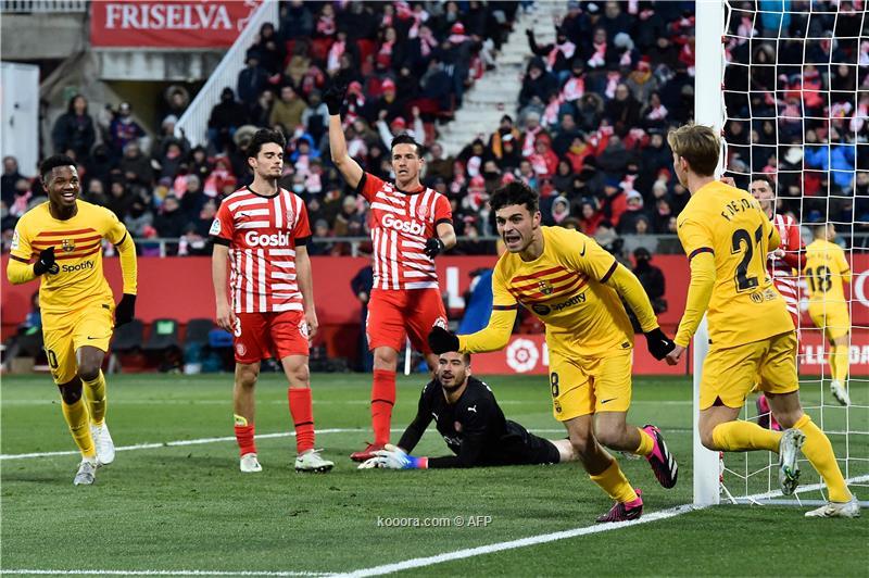 برشلونة يعبر فخ جيرونا ويبتعد بصدارة الليجا