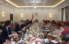 وزير الدفاع يلتقي رؤساء بعثات الاتحاد الاوروبي لدى اليمن