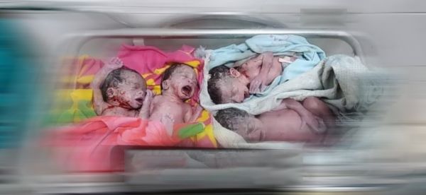 في ولادة نادرة .. امرأة تنجب أربعة توائم في محافظة شبوة