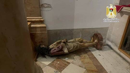 إسرائيل: تحدد جنسية الرجل الذي اعتدى على تمثال المسيح في كنيسة القدس