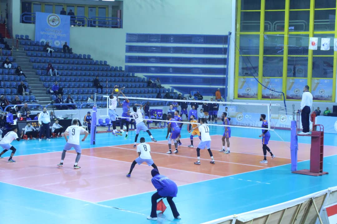 الميناء يخسر مباراته الثانية أمام كاظمة الكويتي في البطولة العربية للأندية للكرة الطائرة