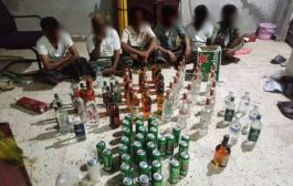 أمن لحج يضبط عصابة تنشط بالاتجار بالخمور والمواد المخدرة
