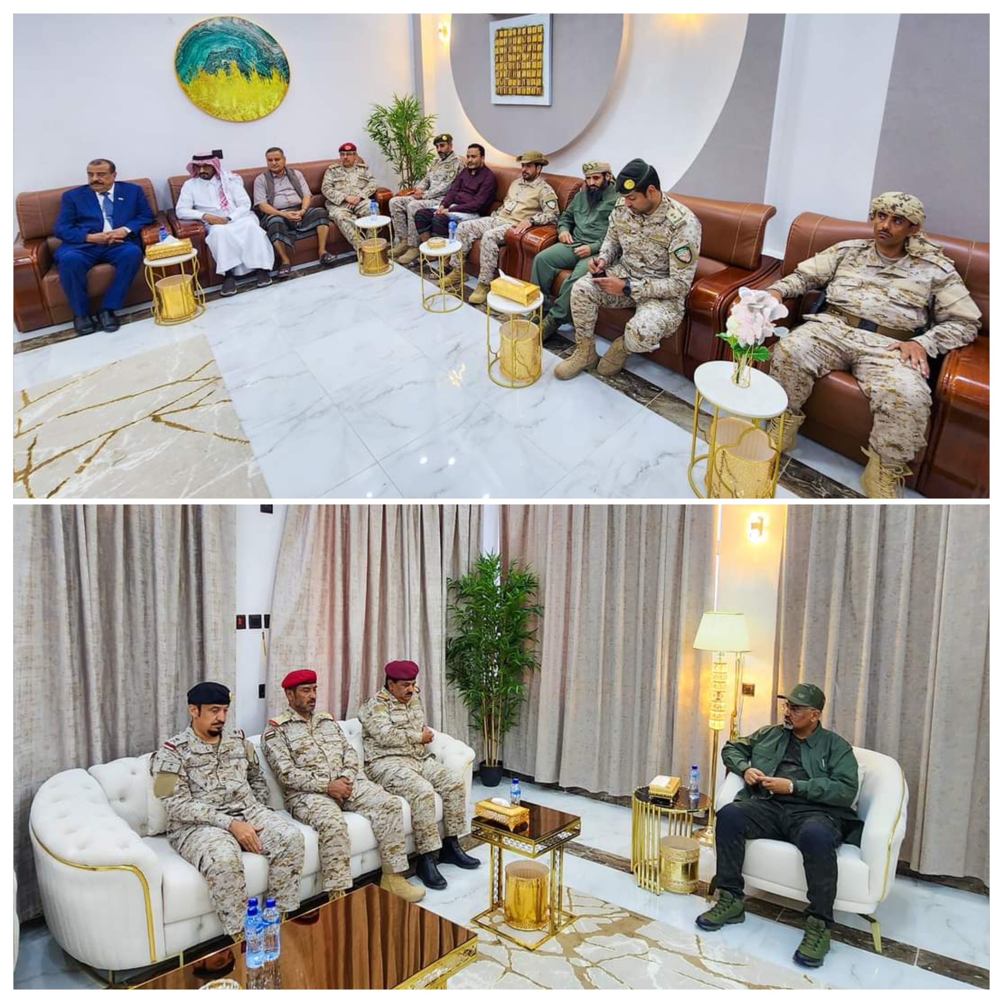 الزُبيدي يرأس اجتماعا عسكريا مشتركا بالعاصمة عدن