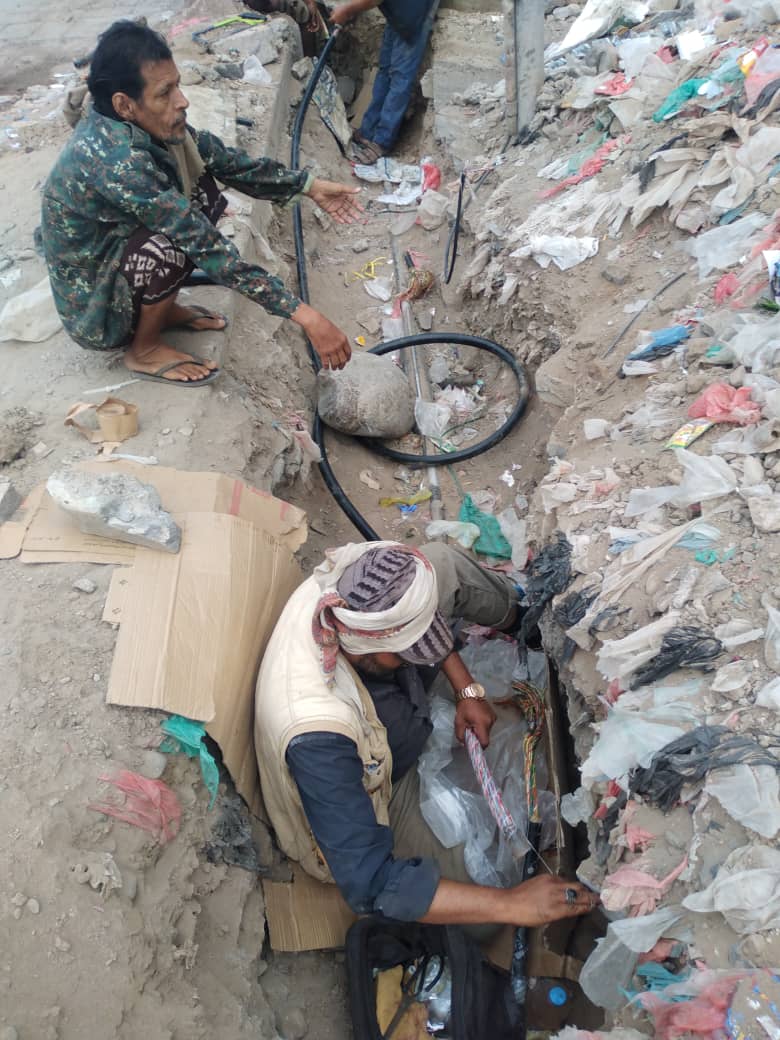 إعادة 3 الف خط اتصال للعمل بحوطة لحج .. والمهندس السوادي يشير للمرحلة القادمة