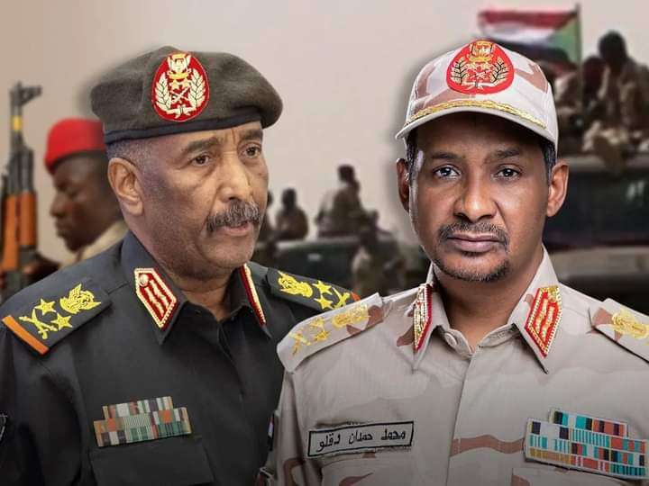 البرهان يعفي حميدتي من منصب نائب رئيس مجلس السيادة السوداني