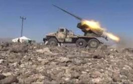 مدفعية القوات الجنوبية تستهدف تجمعا لمليشيات الحوثي شمال غرب الضالع