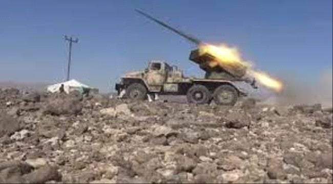 مدفعية القوات الجنوبية تستهدف تجمعا لمليشيات الحوثي شمال غرب الضالع