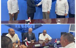 وزير المياه والبيئة يناقش مع رئيس المعهد الكوبي للموارد المائية اعادة تفعيل التعاون المشترك