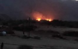 مليشيا الحوثي تحرق منازل مواطنين في محافظة مأرب