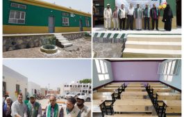 فريق مركز الملك سلمان للإغاثة يسلم وزارة التربية والسلطة المحلية بلحج ثلاث مدارس 