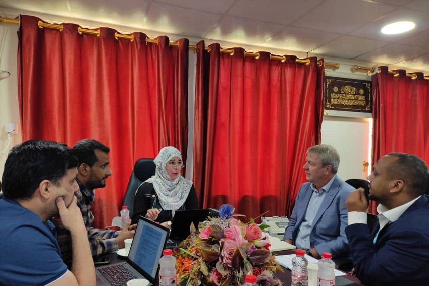 الدكتورة صفاء معطي تبحث مع ممثل اليونيسف بناء قدرات الكادر الوظيفي