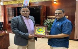 المفوضية العامة للكشافة والمرشدات اليمنية تكرم الوزير سالم السقطري 
