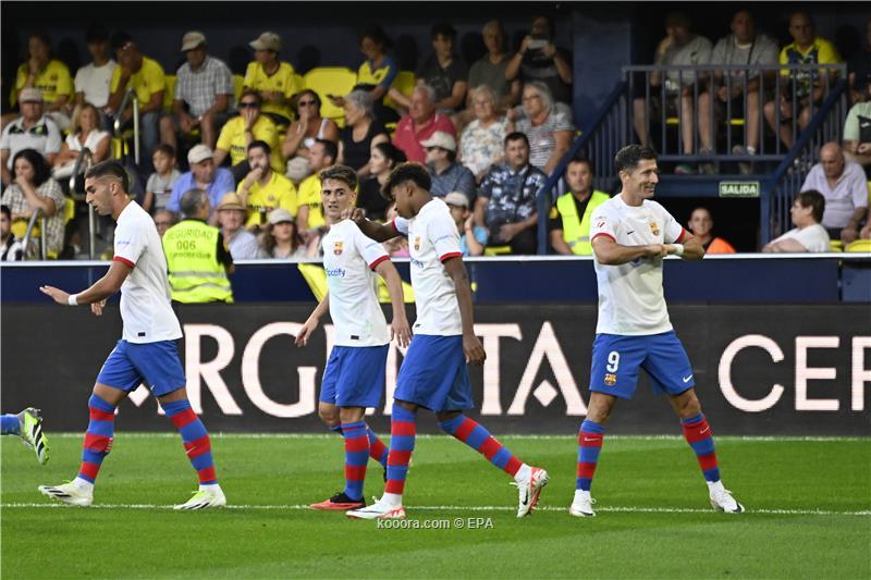 بسيناريو درامي .. برشلونة يحقق فوزاً صعباً على فياريال  (4-3)