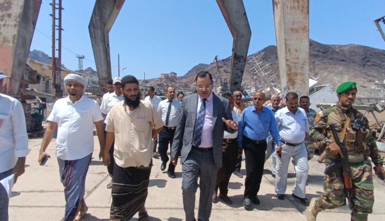 بعد توقف 12 عاما.. تدشين اعادة استقبال السفن في ميناء الاصطياد السمكي بعدن