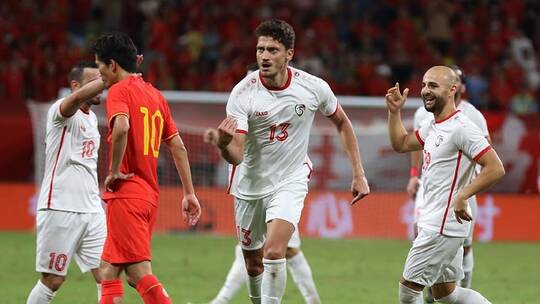 شاهد.. سوريا تسقط الصين بهدف 