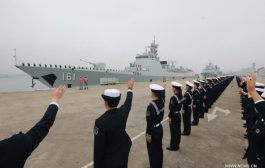 بعد قرابة شهر من وصول قوات أمريكية .. أسطول بحري صيني يبحر باتجاه خليج عدن