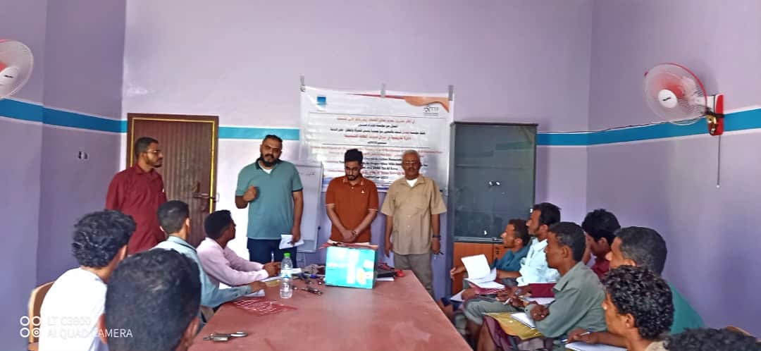 تدشين الدورة التدريبية لمشروع تعافي الشباب وقدرتهم على الصمود بمديرية المقاطرة