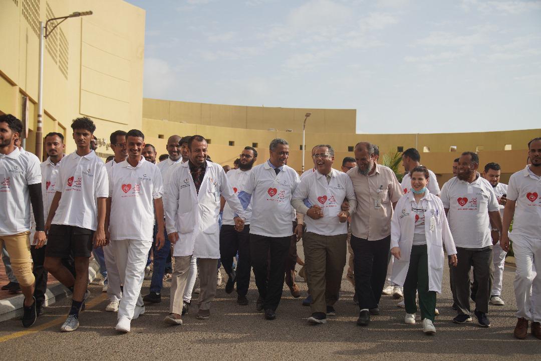 مركز القلب في عدن يواصل خدماته المجانية المنقذة لآلاف المرضى بدعم سعودي