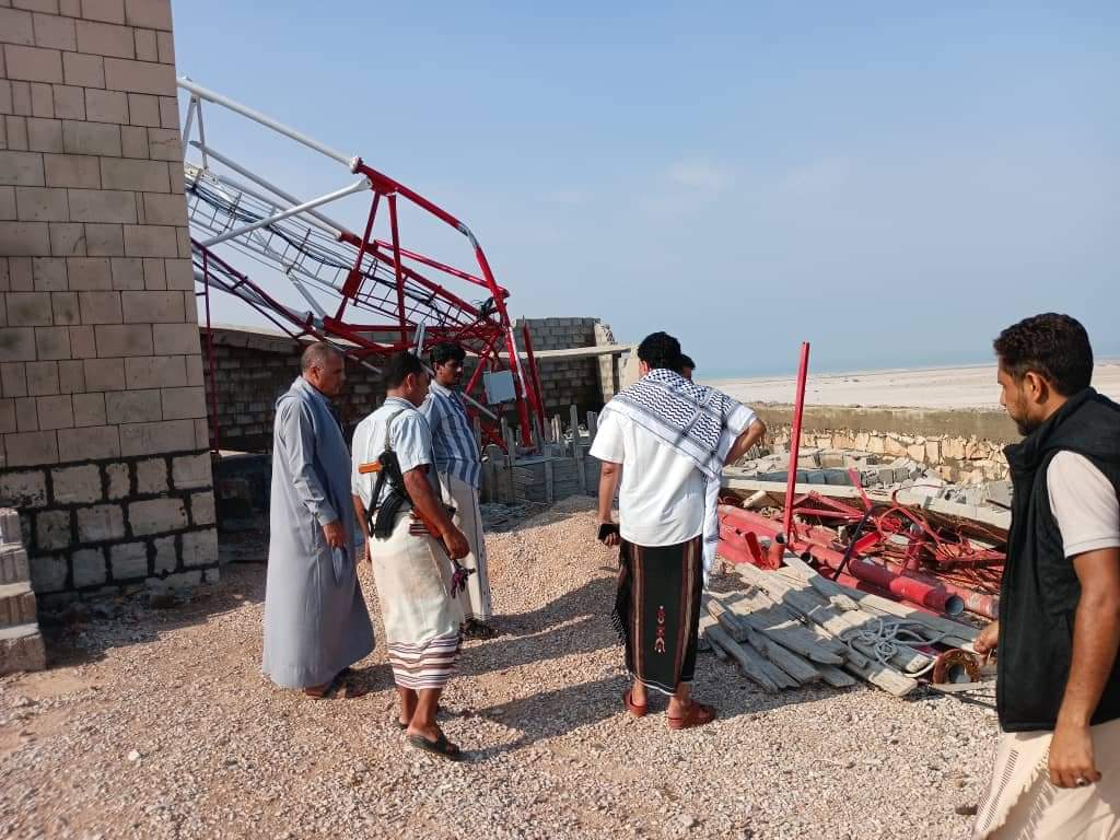 عودة الاتصالات إلى منطقة صقر بحصوين بعد تعطلها جراء إعصار تيج