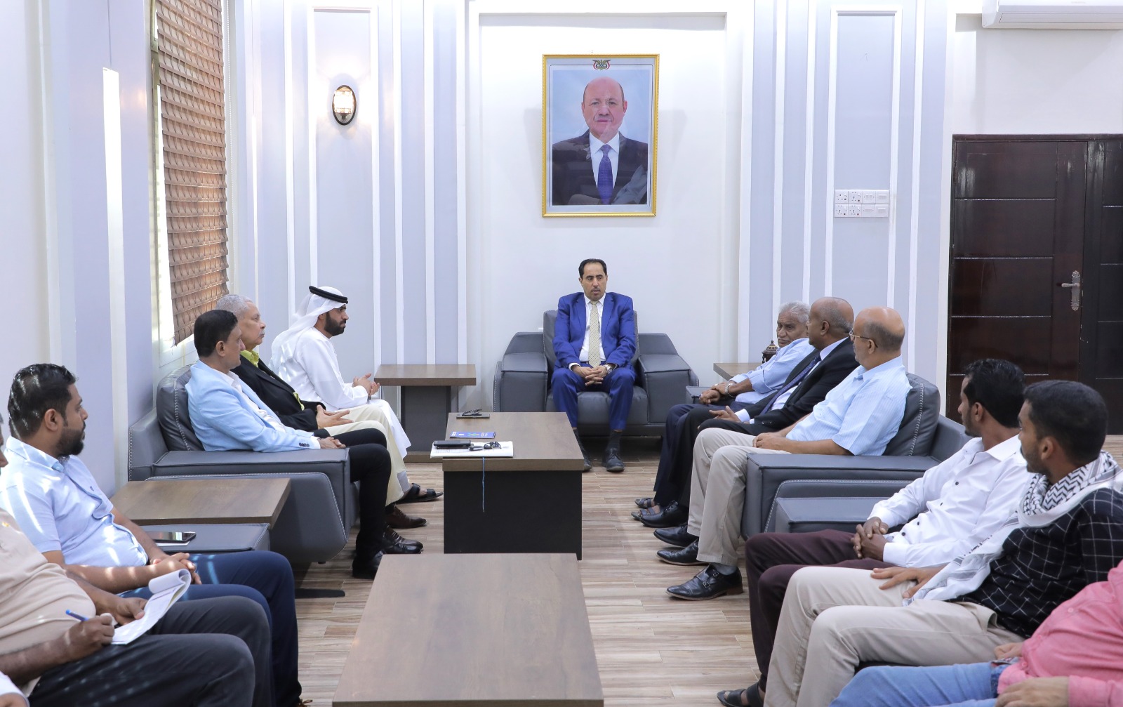 الوزير البكري يستقبل مدير عام الشركة الإماراتية الراعية لبطولة عدن العالمية للملاكمة