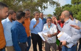 مؤسسة مياه عدن تسلم موقع مشروع استبدال خط مياه الطوارئ لمديرية صيرة