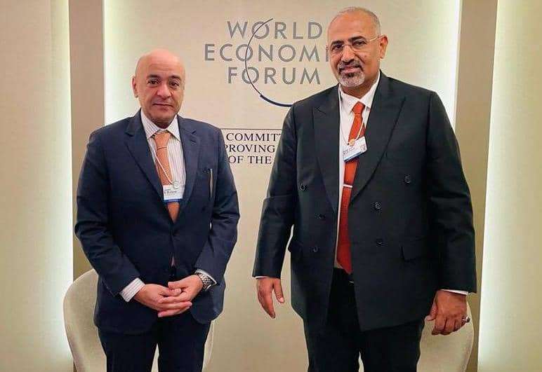 الزُبيدي يلتقي أمين عام مجلس التعاون الخليجي