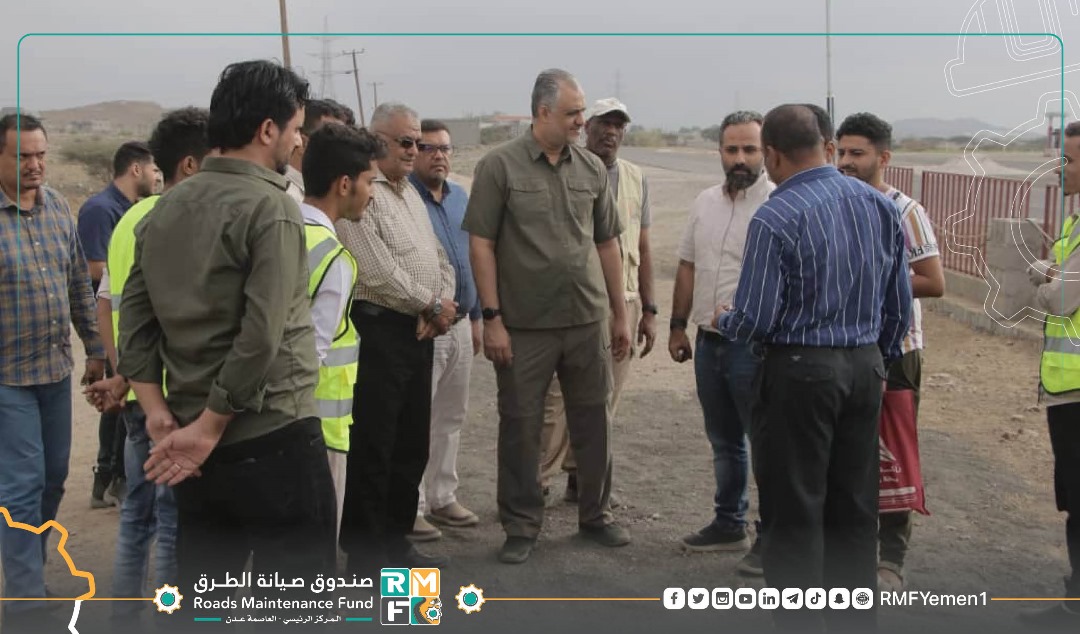 رئيس صندوق صيانة الطرق يدشن عمل محطة الوزن المحوري في العند بمحافظة لحج