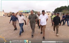 رئيس صندوق صيانة الطرق يدشن محطة الوزن المحوري في طريق الحسيني لحج