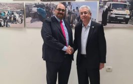 د.مصطفى البرغوثي يستقبل سفير جنوب افريقيا ويشيد بدورها في دعم فلسطين