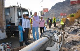 باخبيرة وبن جرادي يتفقدان سير عمل مشروع استبدال خط مياه الطوارئ لمديرية صيرة