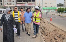 مدير عام الشيخ عثمان يدشن مشروع إعادة تأهيل شارع الفقيد الفنان محمد سعد عبدالله