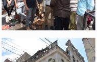 ازالة خطر انهيار مبنى سكني في سوق الاتحاد بمديرية صيرة بعدن