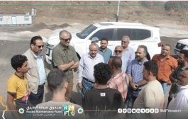 المهندس معين الماس يزور محطة الوزن المحوري بالعند في لحج