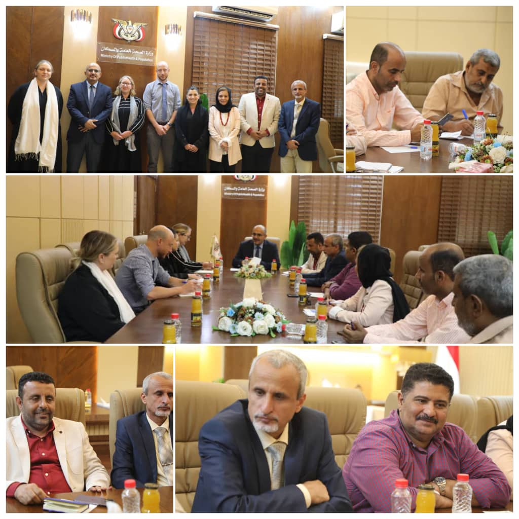 وزير الصحة يلتقي بعدن فريق العمل الانساني بالمملكة المتحدة