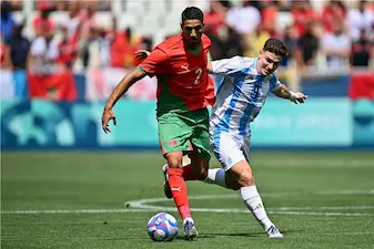 بعد توقف ساعتين.. واقعة غريبة تنصر المغرب على الأرجنتين بالأولمبياد