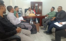 مدير عام فرع هيئة النقل البري بتعز يجتمع بممثلي شركات النقل الدولية العاملة بالمحافظة