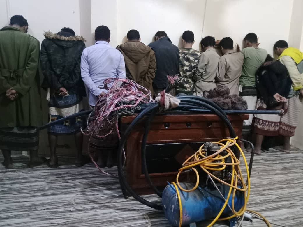 الأجهزة الأمنية في أبين تطيح بعصابة إجرامية