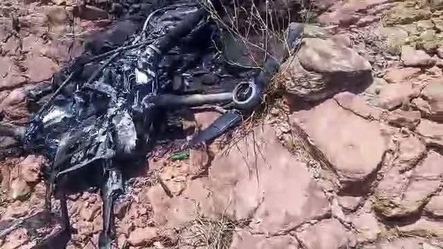 قوات دفاع شبوة تتمكن من إسقاط طائرة مسيّرة حوثية إيرانية الصنع