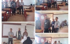 رئيس شعبة المناهج والتوجيه بمحافظة لحج ينفذ زيارة إلى المراكز الامتحانية في مديرية ردفان