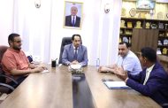 الوزير البكري في لقاء مع مدير مكتب الشباب والرياضة في الحديدة يحث على تفعيل النشاط الرياضي والشبابي