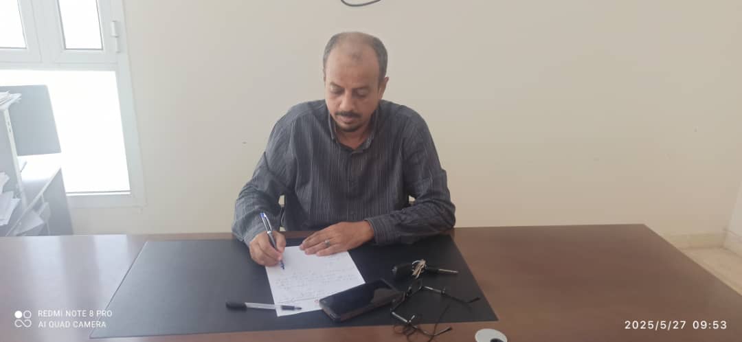 مدير عام مكتب المياه بلحج يؤكد نقص بانتاجية مياه الشرب لحقل ابار مغرس ناجي